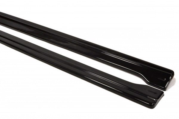 Maxton Side Skirts Diffusers Audi RS6 C7 / C7 Fl - Gloss Black
