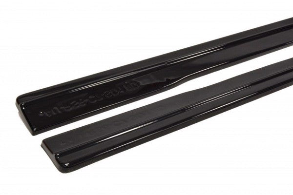 Maxton Side Skirts Diffusers Audi RS6 C7 / C7 Fl - Gloss Black