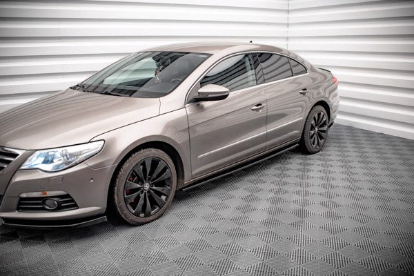 Maxton Side Skirts Diffusers V.2 Volkswagen Passat Cc - Gloss Black