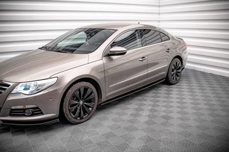 Maxton Side Skirts Diffusers V.2 Volkswagen Passat Cc - Gloss Black