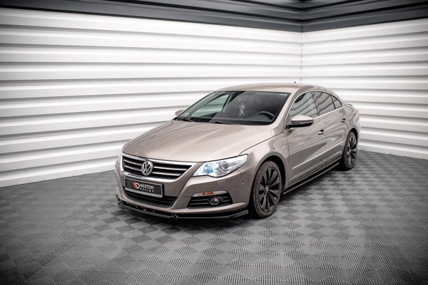 Maxton Side Skirts Diffusers V.2 Volkswagen Passat Cc - Gloss Black
