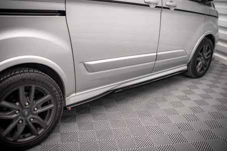 Maxton Side Skirts Diffusers Ford Transit Custom St-Line Mk1 Facelift - Gloss Black