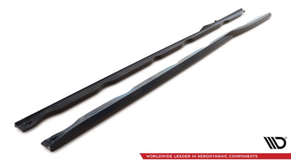 Maxton Side Skirts Diffusers Ford Transit Custom St-Line Mk1 Facelift - Gloss Black