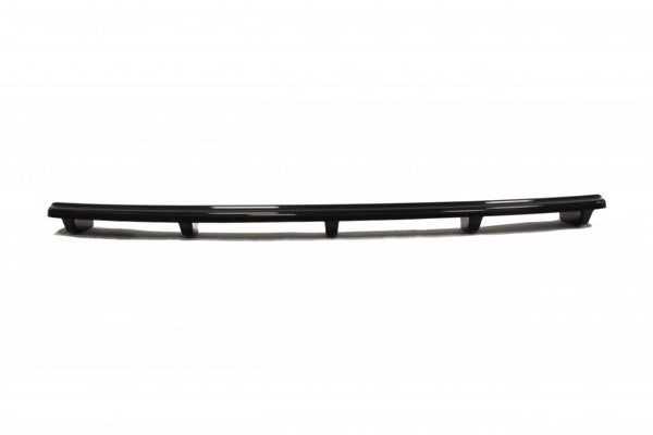 Maxton Central Rear Splitter Audi A5 S-Line Facelift (With A Vertical Bar) - Gloss Black
