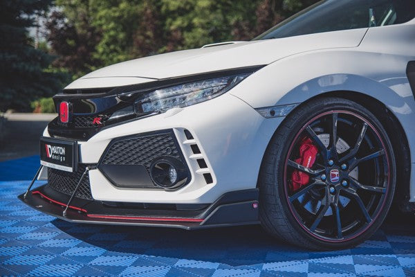 Maxton Racing Durability Front Splitter Honda Civic X Type-R - Black
