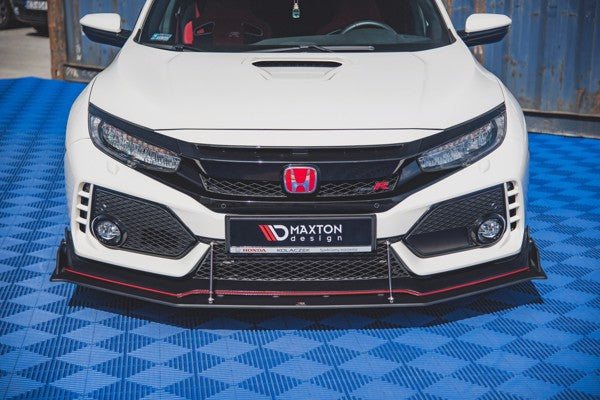 Maxton Racing Durability Front Splitter Honda Civic X Type-R - Black