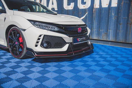 Maxton Racing Durability Front Splitter Honda Civic X Type-R - Black