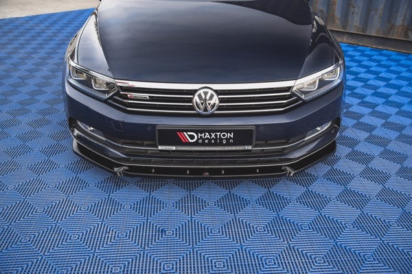 Maxton Front Splitter V.2 Volkswagen Passat B8 - Gloss Black