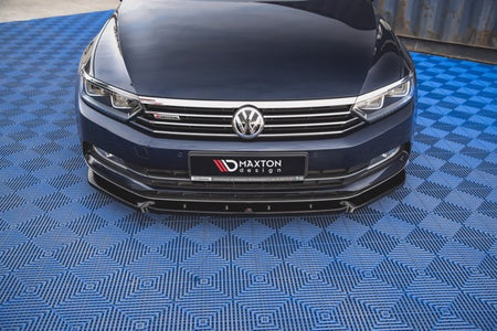 Maxton Front Splitter V.2 Volkswagen Passat B8 - Gloss Black