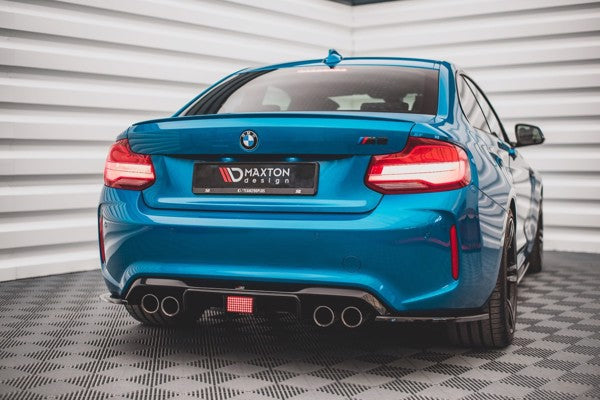 Maxton Rear Valance BMW M2 F87 - Gloss Black