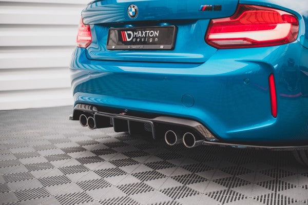 Maxton Rear Valance BMW M2 F87 - Gloss Black