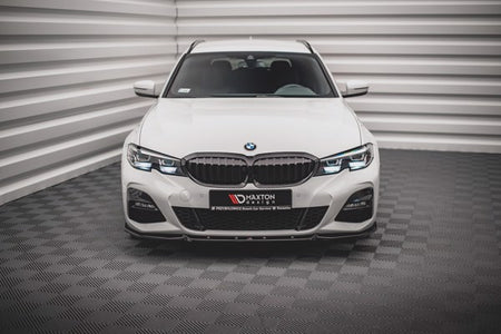 Maxton Front Splitter V.5 BMW 3 G20 / G21 M-Pack - Gloss Black