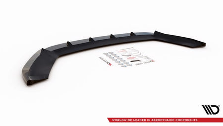 Maxton Front Splitter V.1 Seat Leon Fr / Cupra Mk3 - Gloss Black
