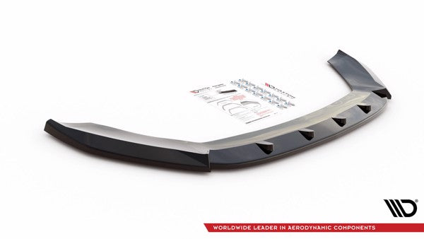 Maxton Front Splitter V.1 Seat Leon Fr / Cupra Mk3 - Gloss Black