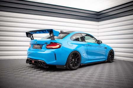 Maxton Street Pro Side Skirts Diffusers + Flaps BMW M2 F87 - Black + Gloss Flaps    