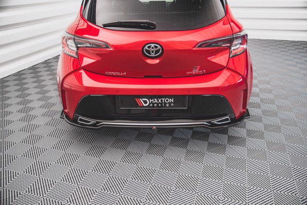 Maxton Central Rear Splitter Toyota Corolla Gr Sport Hatchback Xii - Gloss Black