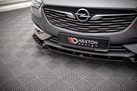 Maxton Front Splitter V.2 Opel Insignia Mk2 - Gloss Black