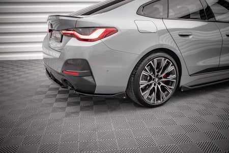 Maxton Rear Side Splitters V.2 BMW 4 Gran Coupe M-Pack G26 - Gloss Black