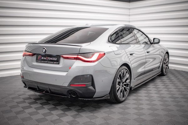 Maxton Rear Side Splitters V.2 BMW 4 Gran Coupe M-Pack G26 - Gloss Black