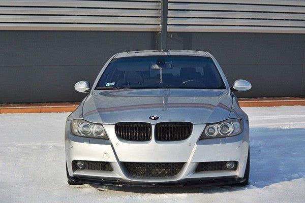Maxton Front Splitter V.1 BMW 3 E90 Mpack - Gloss Black