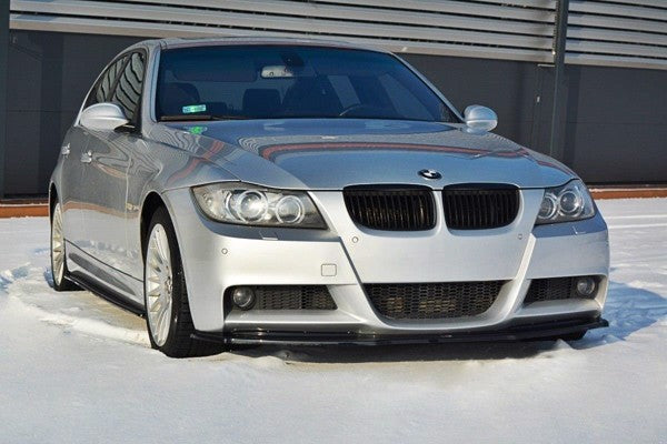 Maxton Front Splitter V.1 BMW 3 E90 Mpack - Gloss Black