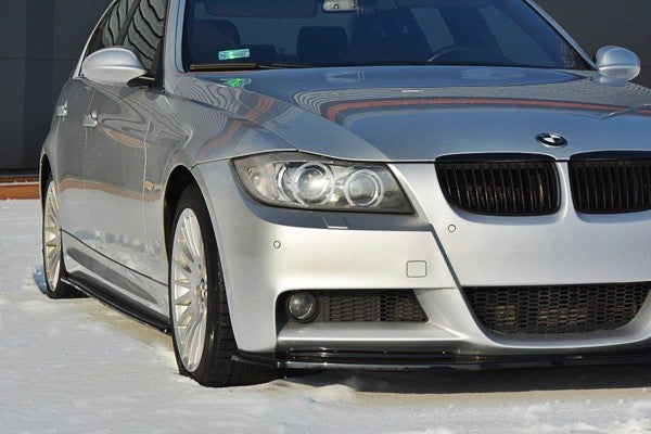 Maxton Front Splitter V.1 BMW 3 E90 Mpack - Gloss Black