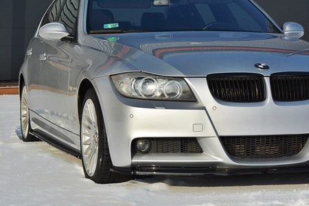 Maxton Front Splitter V.1 BMW 3 E90 Mpack - Gloss Black
