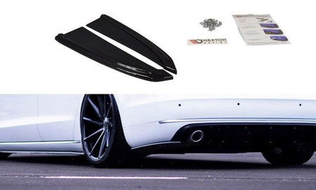 Maxton Rear Side Splitters Audi A8 D4 - Gloss Black