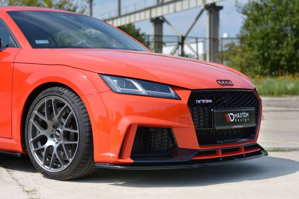 Maxton Front Splitter V.1 Audi TT RS 8S - Gloss Black
