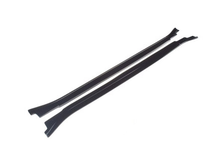 Maxton Side Skirts Diffusers For BMW X5 E70 Facelift M-Pack - Gloss Black