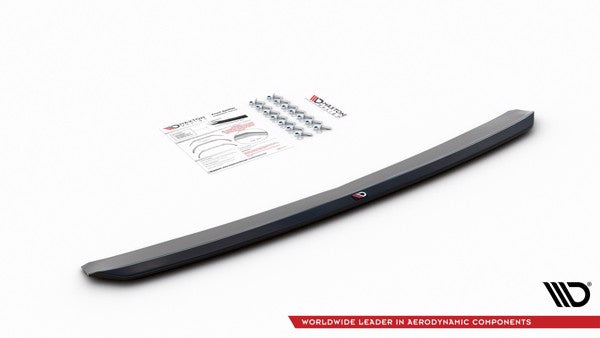 Maxton Front Splitter V.4 VW Polo Gti Mk6 - Gloss Black