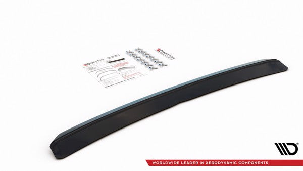 Maxton Front Splitter V.4 VW Polo Gti Mk6 - Gloss Black