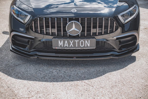 Maxton Front Splitter V.1 Mercedes-Benz Cls Amg-Line C257 - Gloss Black
