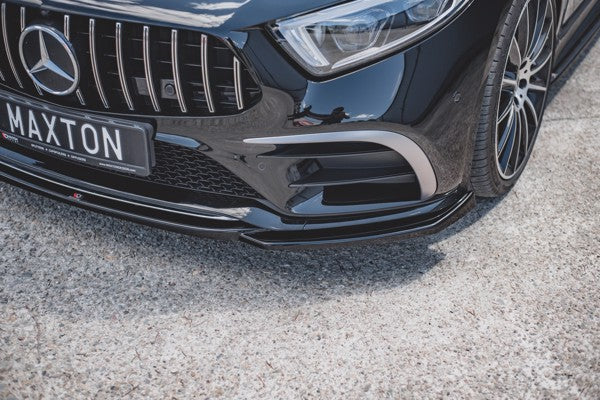 Maxton Front Splitter V.1 Mercedes-Benz Cls Amg-Line C257 - Gloss Black