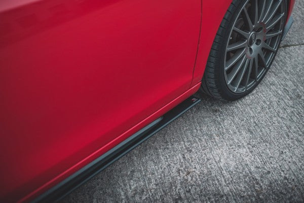 Maxton Racing Durability Side Skirts Diffusers Volkswagen Golf Gti Mk6 - Black