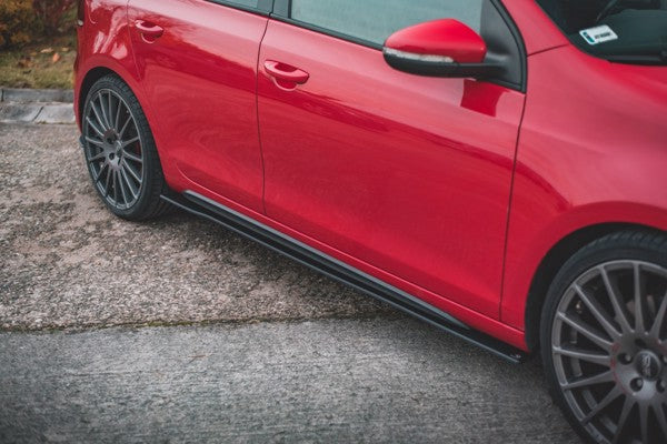 Maxton Racing Durability Side Skirts Diffusers Volkswagen Golf Gti Mk6 - Black