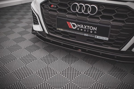 Maxton Front Splitter V.2 Audi S3 / A3 S-Line 8Y - Gloss Black