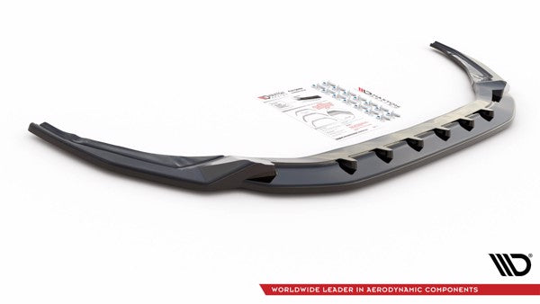 Maxton Front Splitter V.2 Audi S3 / A3 S-Line 8Y - Gloss Black