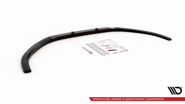 Maxton Front Splitter V.2 Audi S3 / A3 S-Line 8V Sedan/Cabrio - Gloss Black