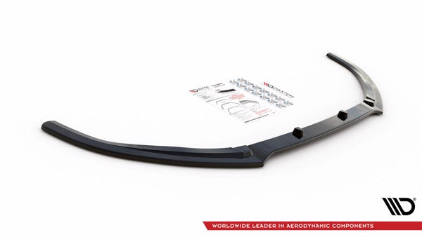 Maxton Front Splitter V.2 Audi S3 / A3 S-Line 8V Sedan/Cabrio - Gloss Black
