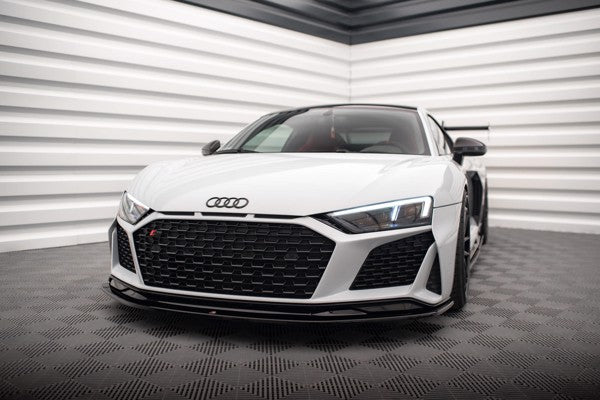 Maxton Front Splitter V.2 Audi R8 Mk2 Facelift - Gloss Black