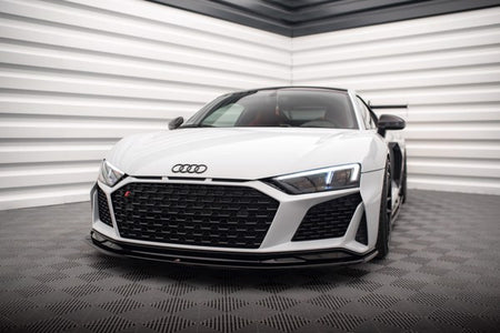 Maxton Front Splitter V.2 Audi R8 Mk2 Facelift - Gloss Black
