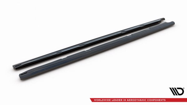 Maxton Side Skirts Diffusers V.2 Seat Leon Mk3 Cupra/ Fr Facelift - Gloss Black
