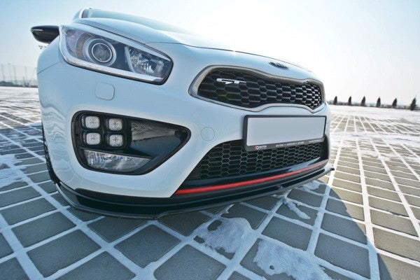 Maxton Front Splitter V.1 Kia Cee'D / Pro Cee'D Gt Mk2 - Gloss Black