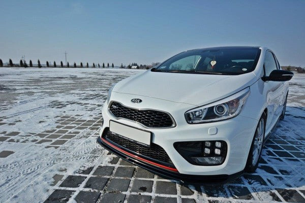 Maxton Front Splitter V.1 Kia Cee'D / Pro Cee'D Gt Mk2 - Gloss Black