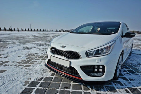 Maxton Front Splitter V.1 Kia Cee'D / Pro Cee'D Gt Mk2 - Gloss Black