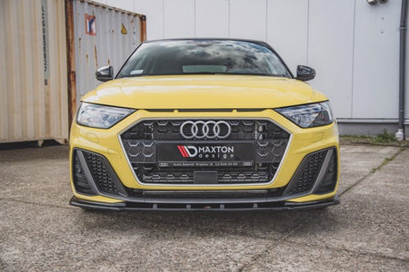 Maxton Front Splitter V.1 Audi A1 S-Line Gb - Gloss Black
