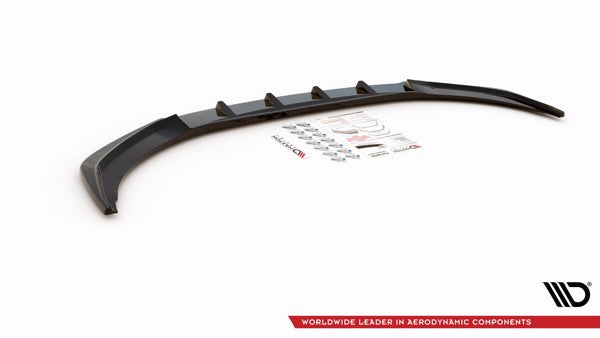 Maxton Front Splitter V.1 Audi A1 S-Line Gb - Gloss Black