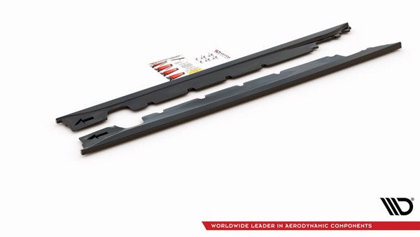 Maxton Side Skirts Diffusers Mini Cooper / One R50 - Gloss Black