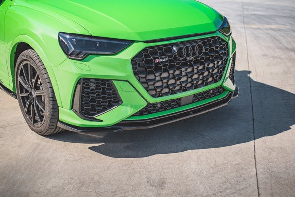 Maxton Front Splitter V.2 Audi RSq3 F3 - Gloss Black